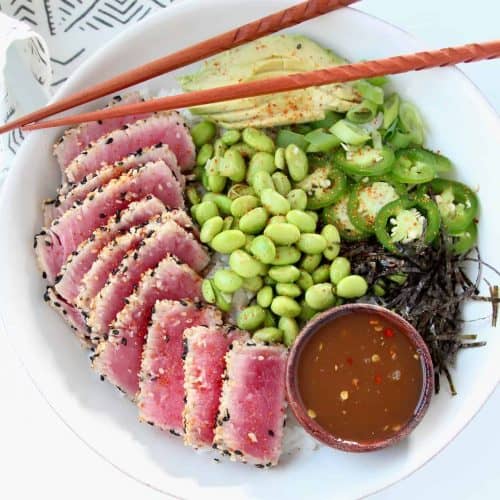 seared tuna sashimi