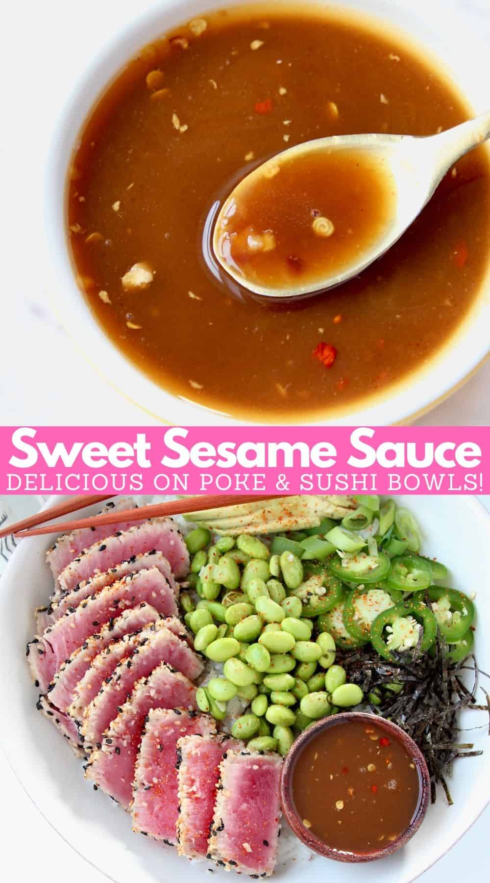 Asian Sweet Sesame Sauce Recipe - Bowls Are The New Plates