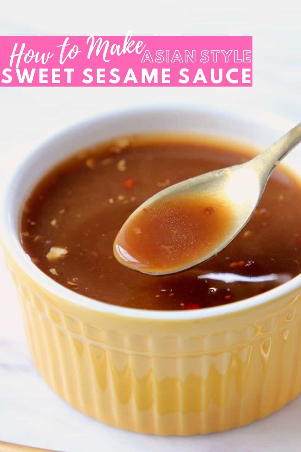 Asian Sweet Sesame Sauce Recipe - Bowls Are The New Plates