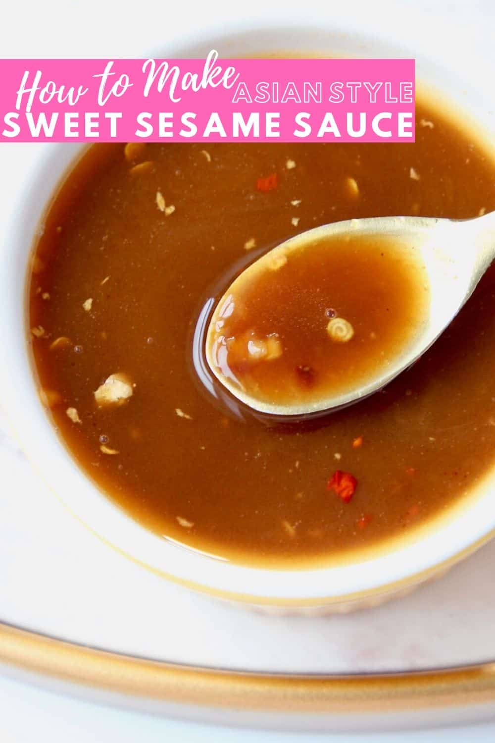 Asian Sweet Sesame Sauce Recipe - Bowls Are The New Plates