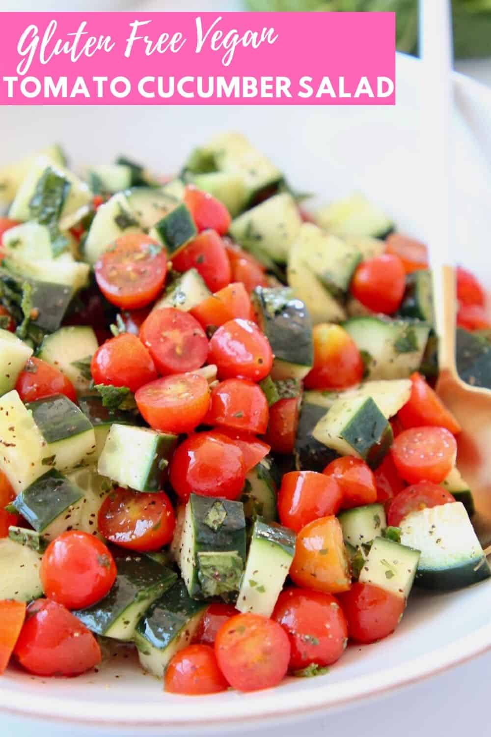 10 Minute Cucumber Tomato Salad Recipe - Bowls Are The New Plates