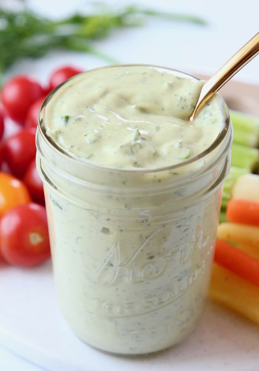 Vegan Avocado Ranch Dressing & Dip Recipe - Bowls Are The New Plates