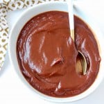 BBQ sauce in bowl with spoon