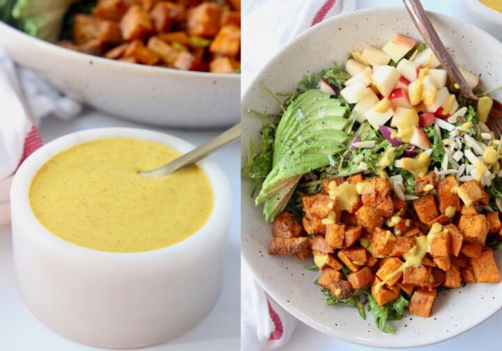 Almond Butter Turmeric Salad Dressing