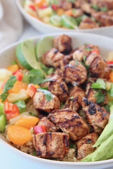 Caribbean Jerk Chicken Bowls - Bowls Are The New Plates