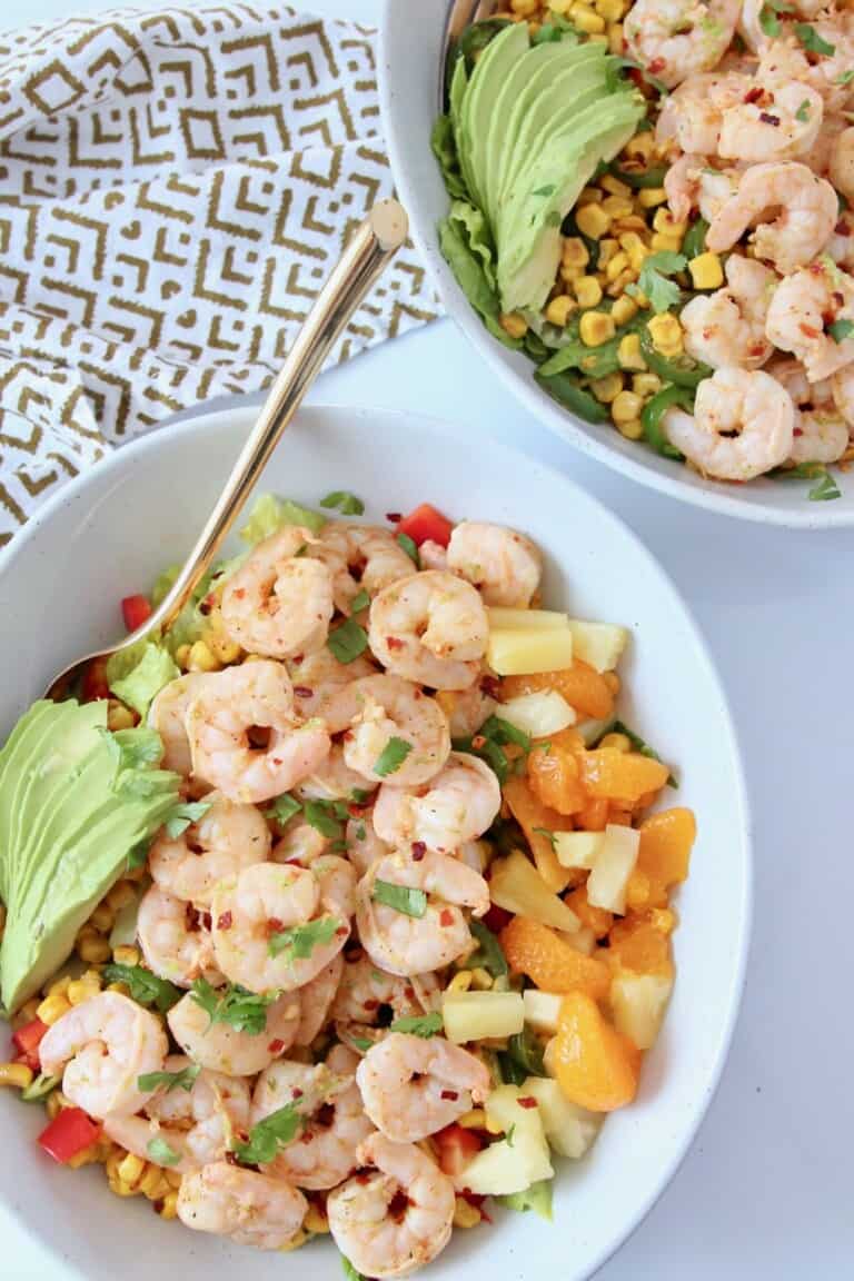 Jerk Shrimp Caribbean Salad - Bowls Are The New Plates