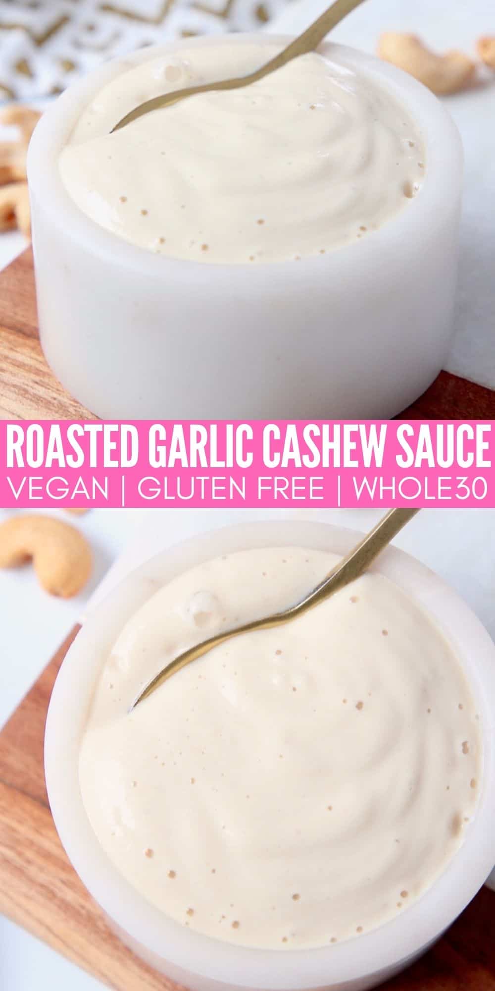 garlic cashew sauce