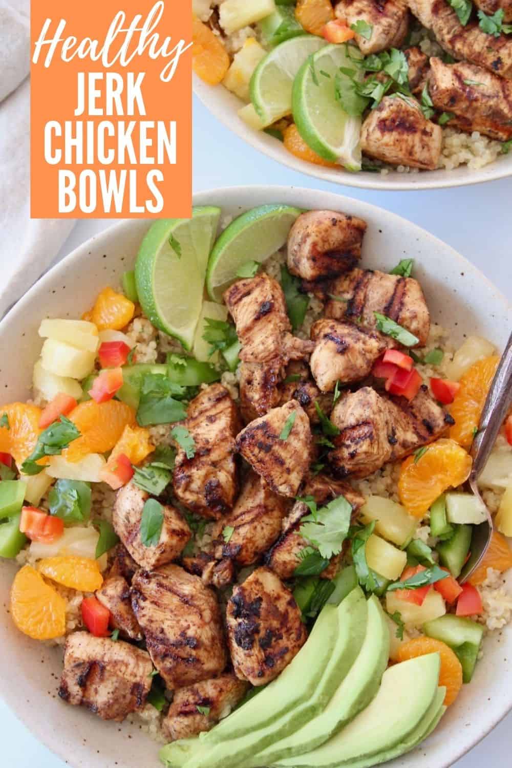 Caribbean Jerk Chicken Bowls - Bowls Are The New Plates