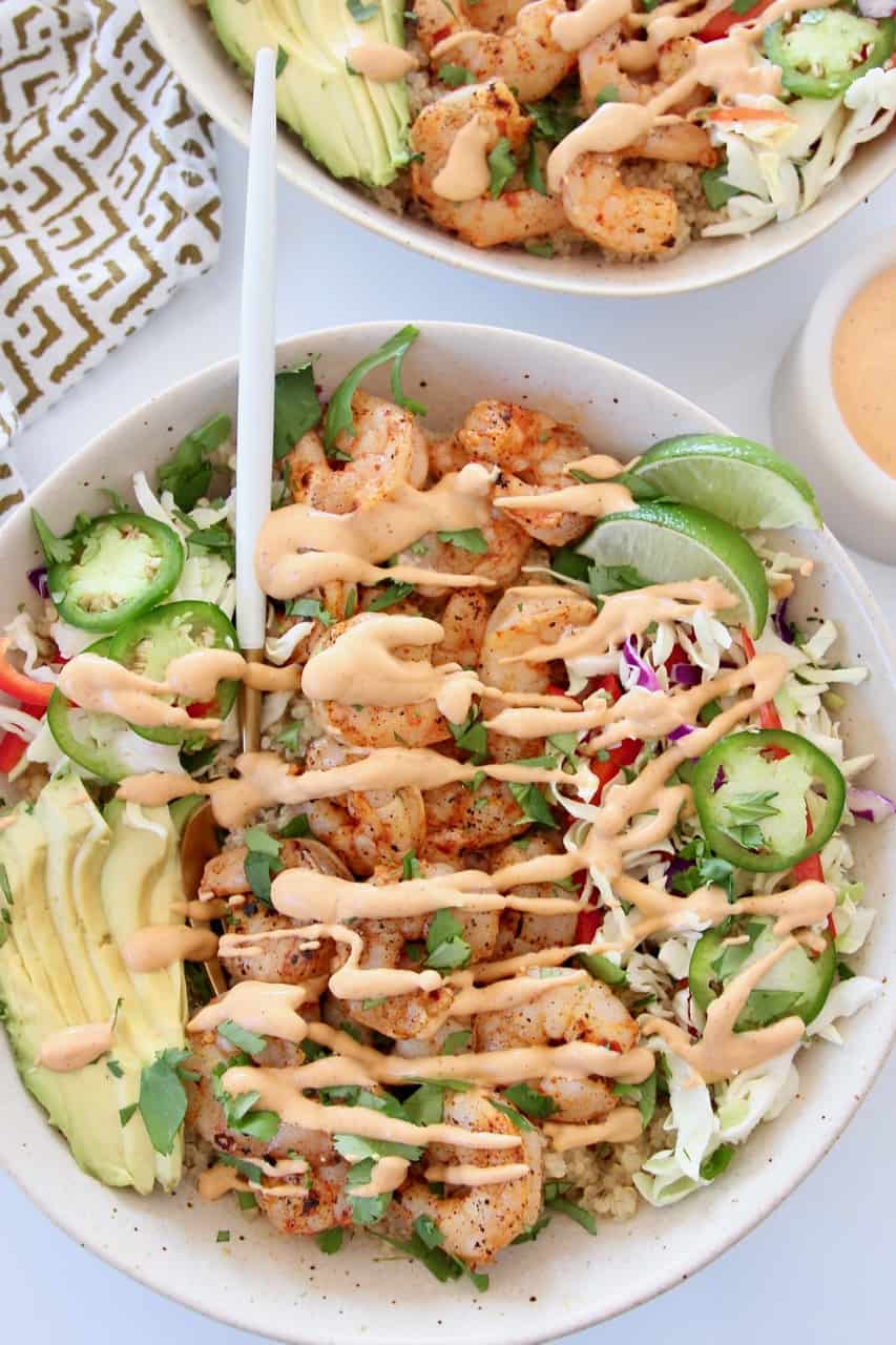 Shrimp Taco Bowl with Chipotle Sauce - Bowls Are The New Plates