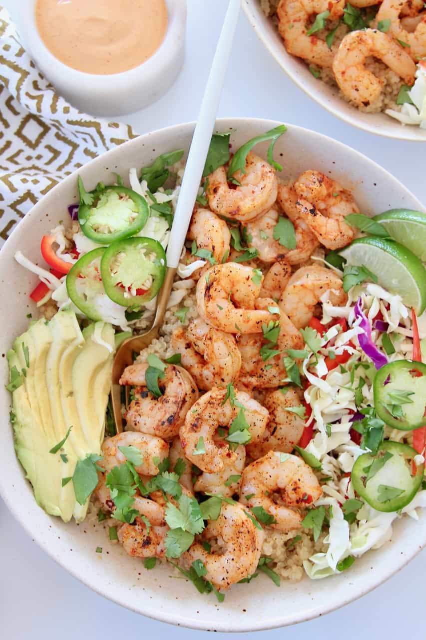 Shrimp Taco Bowl With Chipotle Sauce - Bowls Are The New Plates