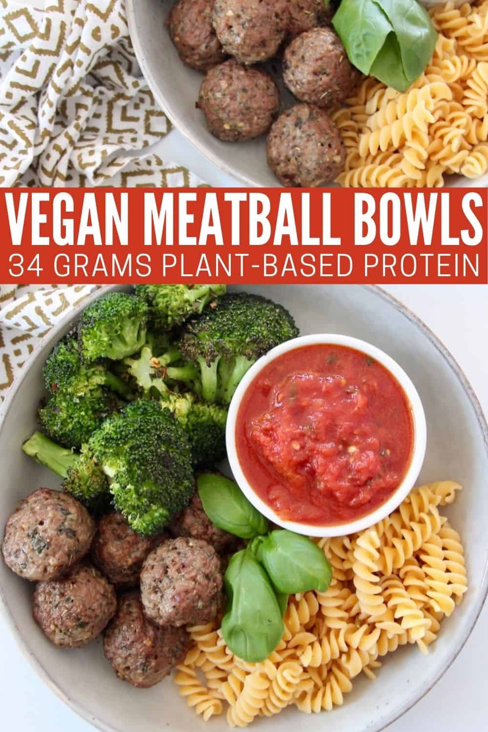 The BEST Italian Vegan Meatballs Bowls Are The New Plates