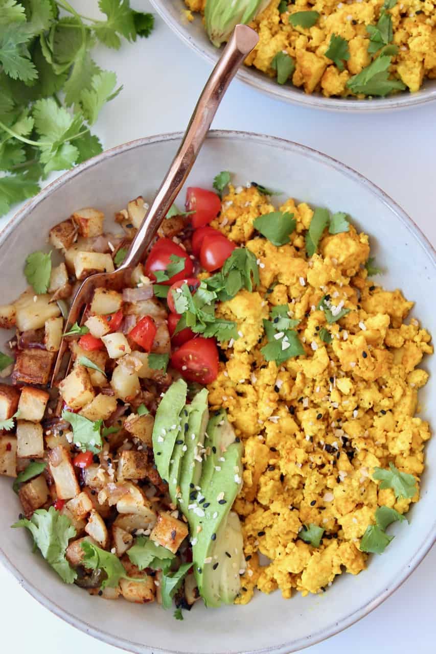 Tofu Scramble Burrito Bowl Recipe - Bowls Are The New Plates