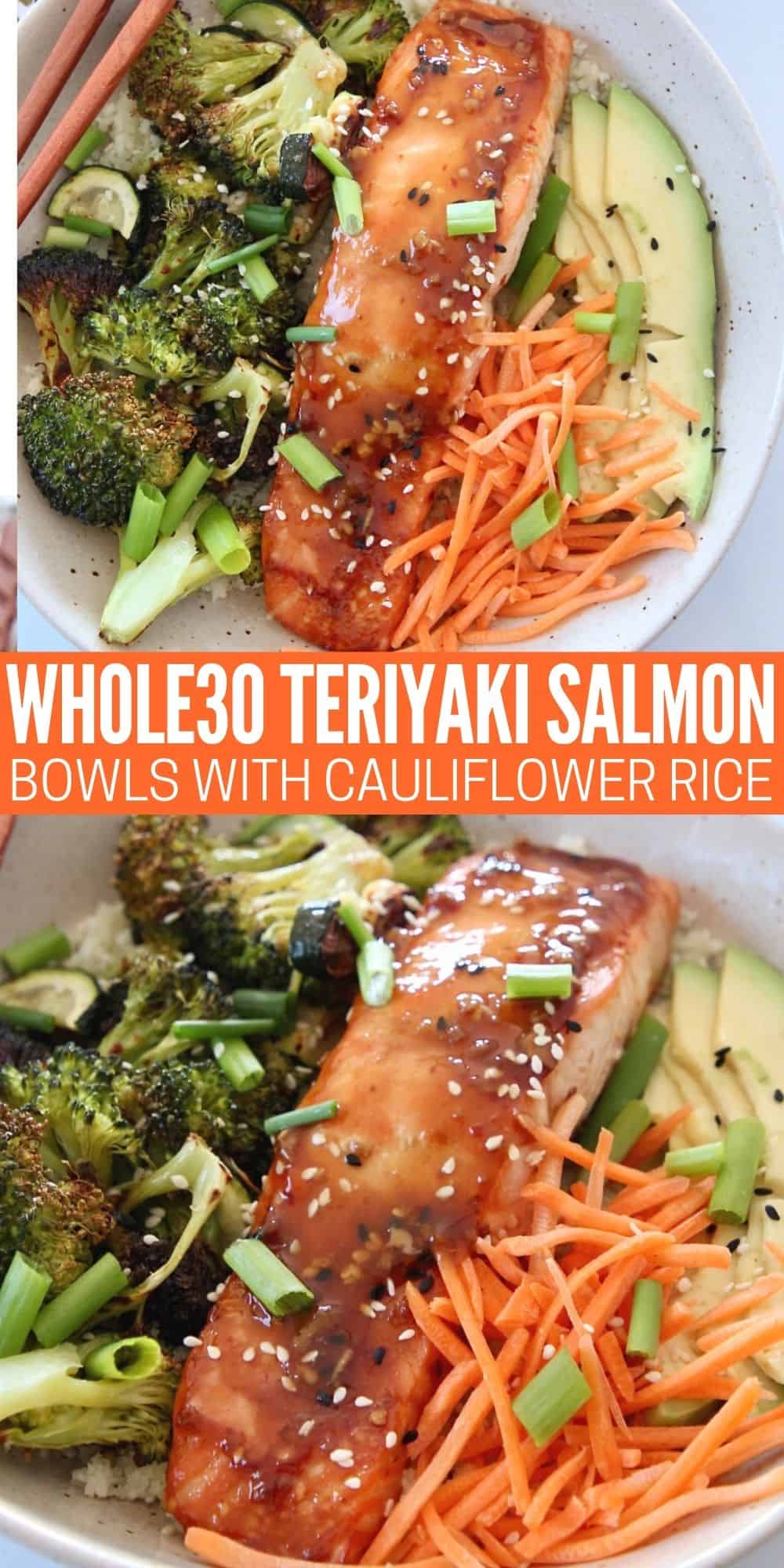 Whole30 Baked Teriyaki Salmon Bowl - Bowls Are The New Plates