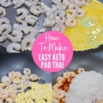 collage of images showing how to make pad thai