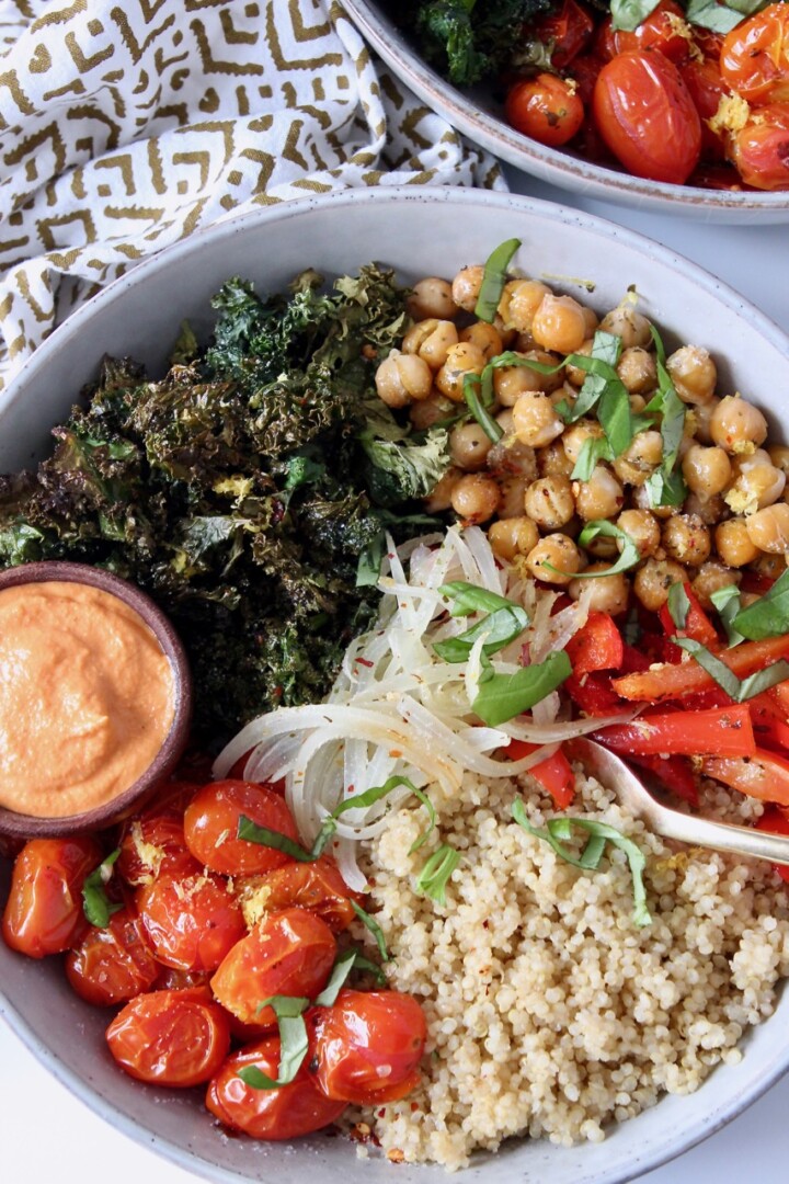 Vegan Italian Bowl with Kale and Quinoa - Bowls Are The New Plates