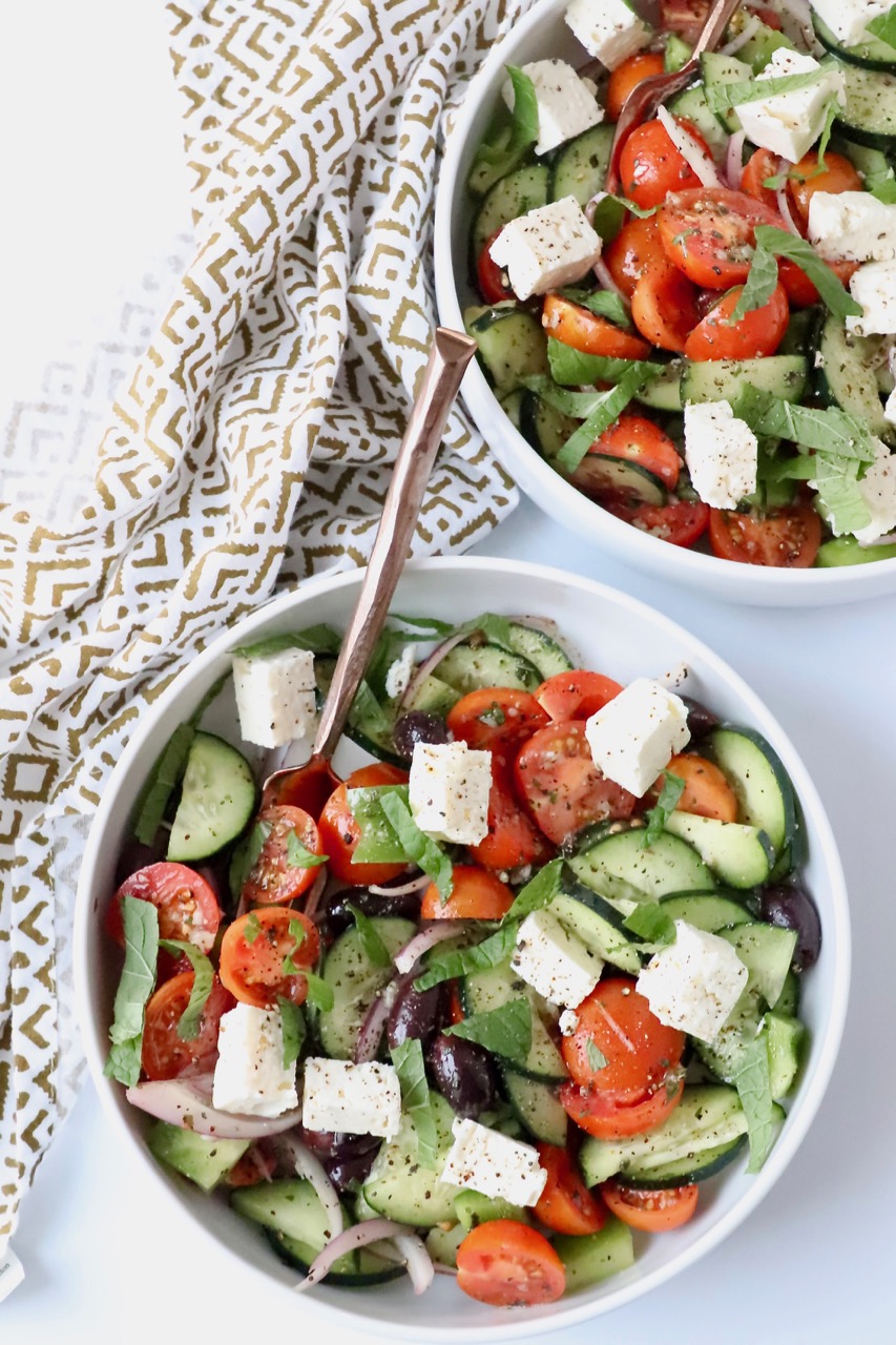 Cucumber Greek Salad Recipe - Bowls Are The New Plates