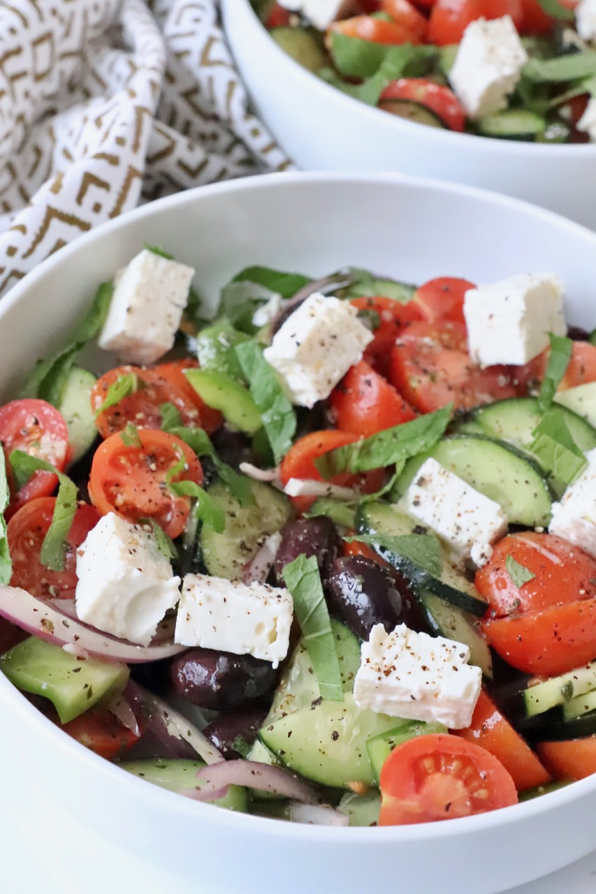 Cucumber Greek Salad Recipe - Bowls Are The New Plates