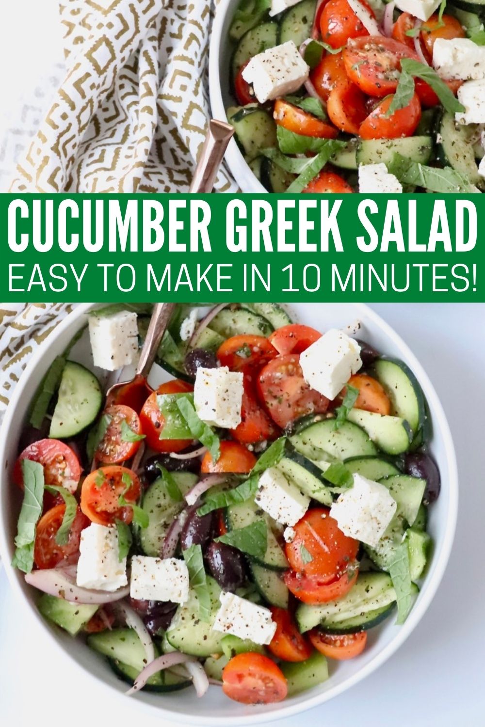 Cucumber Greek Salad Recipe - Bowls Are The New Plates