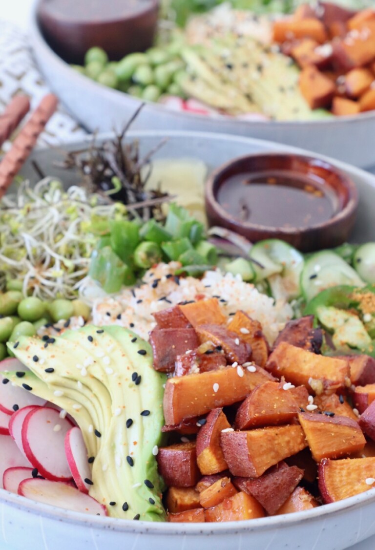 Vegan Poke Bowl With Sesame Sauce Bowls Are The New Plates