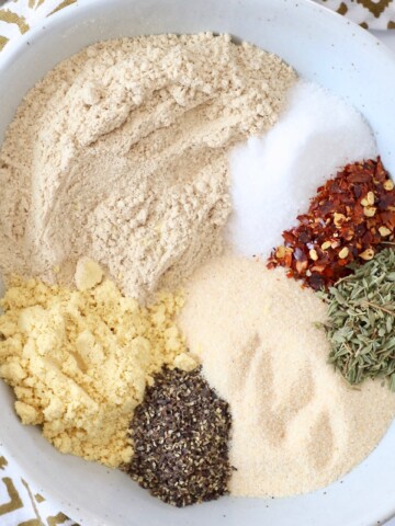 umami seasoning spices divided in bowl