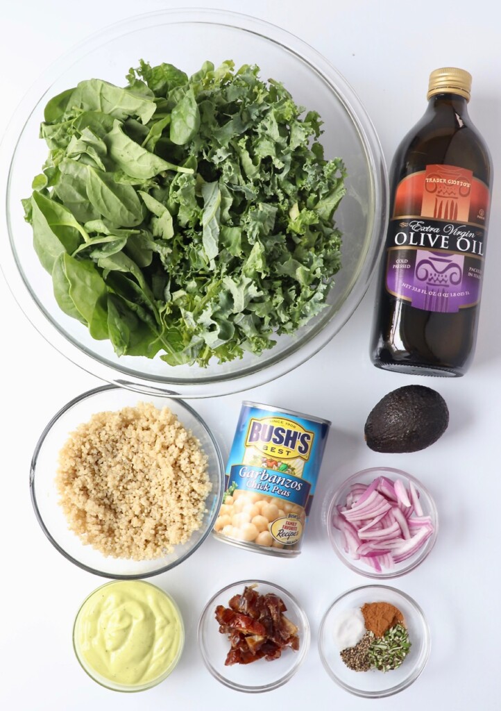 ingredients for roasted chickpea salad