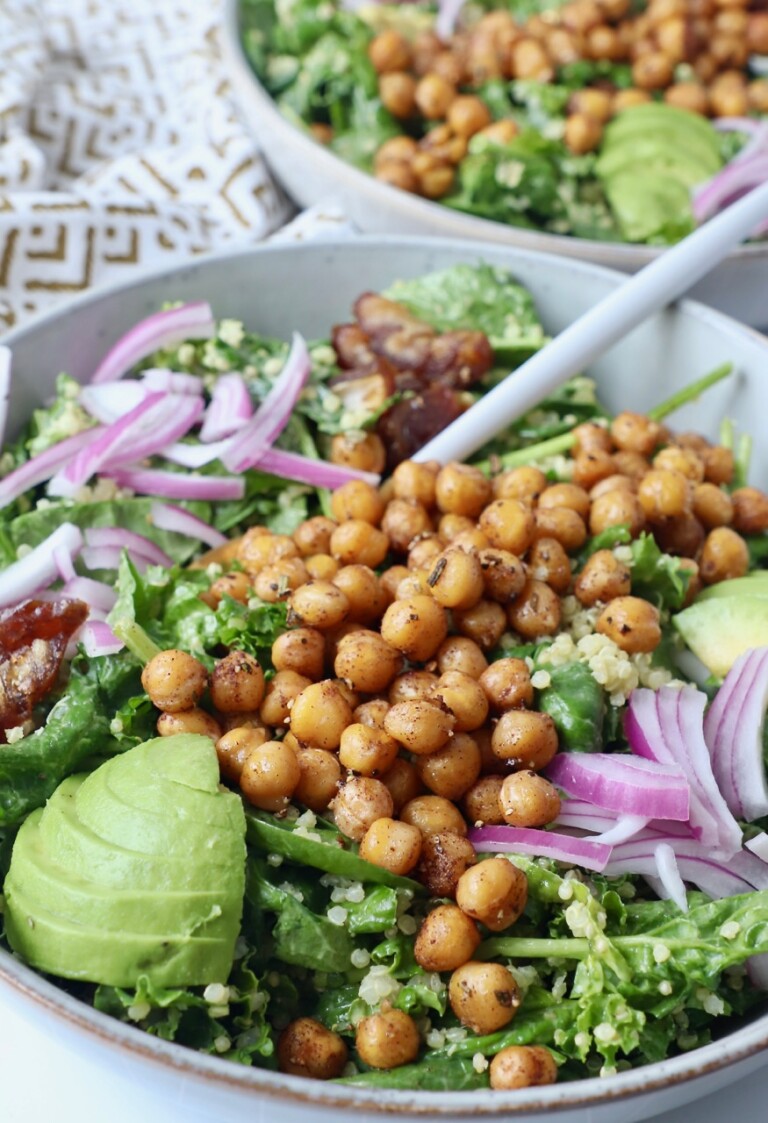 Roasted Chickpea Salad Recipe - Bowls Are The New Plates